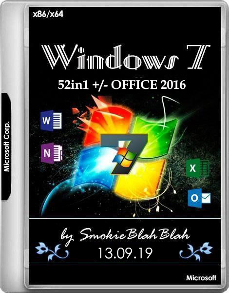 Windows 7 SP1 52in1 +/ Office 2016