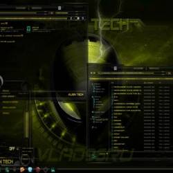 Alien Tech Yellow -   Windows 7