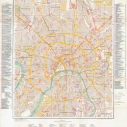 Mil.-Geo.-Plan von Moskau I (gesamtes Stadtgebiet). Mil.-Geo.-Plan von Moskau II (Stadtkern) | [1941] [JPEG]