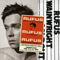 Rufus Wainwright - Rufus Does Judy at Carnegie Hall (2007)  [Lossless+Mp3]