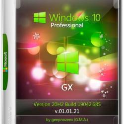 Windows 10 Pro x64 20H2.19042.685 GX v.01.01.21 (RUS/2021)
