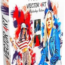 Creative Market - Premium Vector Art PS Action