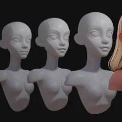 How to Sculpt and Retopologize a Stylized Head in Blender