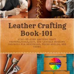Leather Crafting Book-101 - Step-by-Step leather craft Process, Tools, Tips