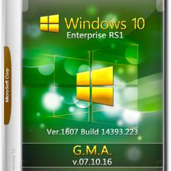Windows 10 Enterprise x64 RS1 G.M.A. v.07.10.16 (RUS/2016)