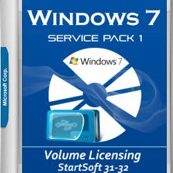 Windows 7 SP1 Volume Licensing USB DVD StartSoft 31-32 2017 (x64/RUS)