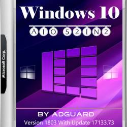 Windows 10 x86/x64 Version 1803 With Update 17133.73 AIO 52in2 v.18.04.11 (RUS/ENG/2018)