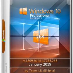 Windows 10 Pro x64 v.1809.17763.253 January 2019 Team-lil (Multi-38/RUS)