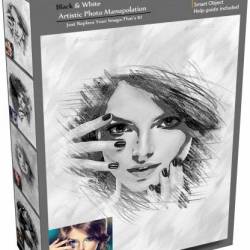 GraphicRiver - Black & White Artistic Photo Manuolation