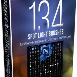 Creative Market - 134 Spotlight Brushes for Photoshop