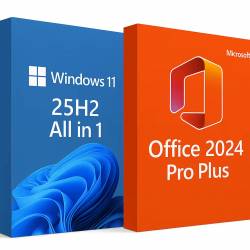 Windows 11 Aio 16in1.25H2 Build 26200.6725 (No TPM Required) With Office 2024 Pro Plus Multilingu...