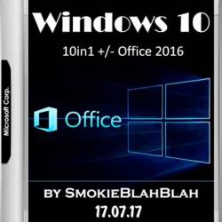 Windows 10 x86/x64 10in1 +/- Office 2016 by SmokieBlahBlah 17.07.17 (RUS/ENG)
