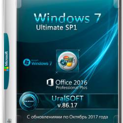 Windows 7 Ultimate SP1 x86/x64 & Office2016 v.86.17 (RUS/2017)