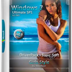 Windows 7 Ultimate SP1 x64 Girls Style + DriverPack by Morhior (RUS/2018)