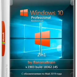 Windows 10 Pro 2in1 x64 v.1903.18362.145 by BananaBrain (RUS/ENG/2019)