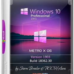 Windows 10 Pro x64 Metro X OS by SB & Aura (ENG+RUS+GER/2019)