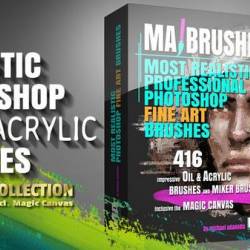 Gumroad - MA Brushes - Realistic Photoshop Oil / Acrylic Brushes