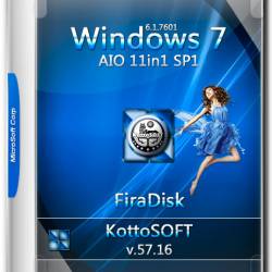 Windows 7 SP1 11in1 x86/x64 KottoSOFT v.57.16 FiraDisk (RUS/2016)