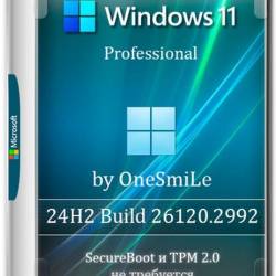 Windows 11 Pro  by OneSmiLe 24H2 build 26120.2992 (RUS/2025)