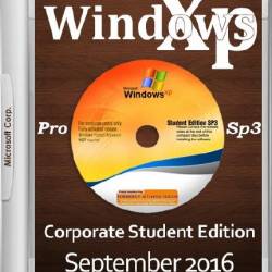 Windows XP Pro SP3 Corporate Student Edition September 2016 (x86) ENG/RUS