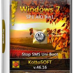 Windows 7 SP1 x86/x64 AIO 9in1 v.46.16 KottoSOFT (2016) RUS