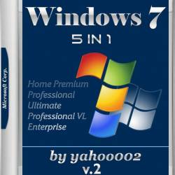Windows 7 SP1 5in1 v.2 by yahoo002 (x64/RUS)