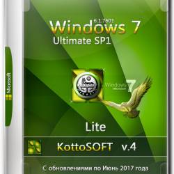 Windows Ultimate SP1 x86/x64 KottoSOFT Lite v.4 (RUS/2017)