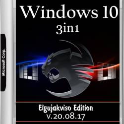 Windows 10 3in1 x86/x64 Elgujakviso Edition v.20.08.17 (RUS/2017)