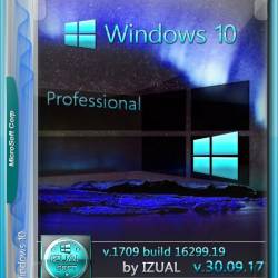 Windows 10 Professional x64 16299.19 v.1709 by IZUAL v.30.10.17 (RUS/2017)