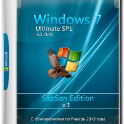 Windows 7 Ultimate SP1 SapSan Edition x86/x64 v.1 (RUS/2018)