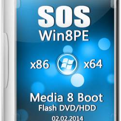 SOS Media 8 Boot Flash DVD HDD x86/x64 (RUS/02.02.2014)
