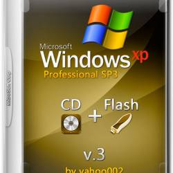 Windows XP Pro SP3 2in1 CD+Flash v.3 by yahoo002 (RUS/2015)