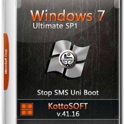 Windows 7 Ultimate SP1 x86/x64 v.41.16 KottoSOFT (RUS/2016)