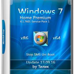 Windows 7 Home Premium SP1 x86/x64 Update 13.09.16 by  (RUS/2016)