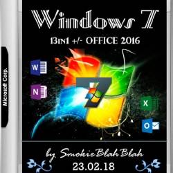 Windows 7 SP1 x86/x64 13in1 +/- Office 2016 by SmokieBlahBlah 23.02.18 (RUS/ENG/2018)