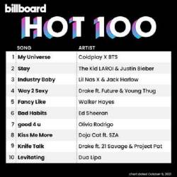 Billboard Hot 100 Singles Chart 09.10.2021 (2021)