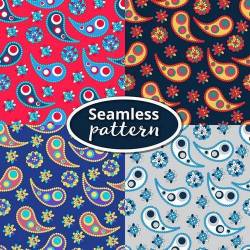 Fotolia - Set seamless pattern based on traditional Asian elements