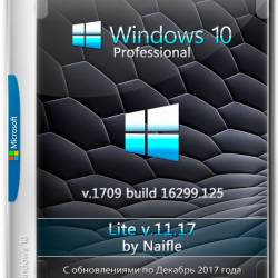 Windows 10 Pro x86/x64 16299.125 Lite v.11.17 by Naifle (RUS/2017)