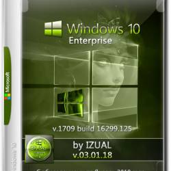 Windows 10 Enterprise x64 1709 by IZUAL v.03.01.18 (RUS/ENG/2018)
