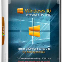 Windows 10 Enterprise LTSC x86/x64 17763.348 2in1 by Andreyonohov (RUS/2019)