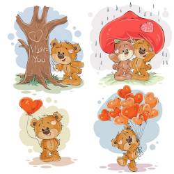 Fotolia - Clip art illustrations of teddy bear (EPS)