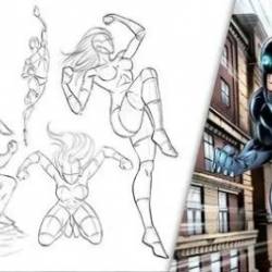 How To Draw Dynamic Comic Book Superheroes  Start To Finish