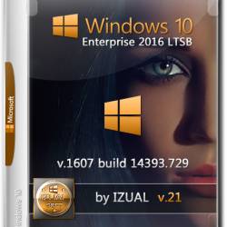 Windows 10 Enterprise LTSB 14393.729 by IZUAL v.21 (RUS/2017)