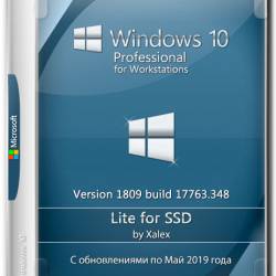 Windows 10 Pro Workstations x64 Lite 17763.348 for SSD by Xalex (RUS/2019)