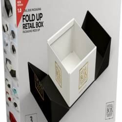 Creative Market - Fold Up Retail Box Packaging Mockup