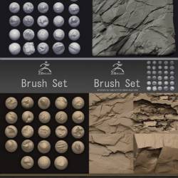 ArtStation - Custom Zbrush Brush Combo Pack