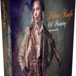 Creative Market - Palette Knife Oil Painting - Action