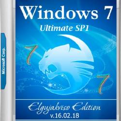 Windows 7 Ultimate SP1 x64 Elgujakviso Edition v.16.02.18 (RUS/2018)