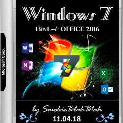 Windows 7 SP1 x86/x64 13in1 +/- Office 2016 by SmokieBlahBlah 11.04.18 (RUS/ENG/2018)