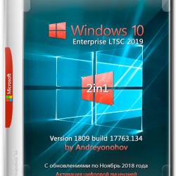 Windows 10 Enterprise LTSC x86/x64 2in1 v.1809.17763.134 by Andreyonohov (RUS/2018)